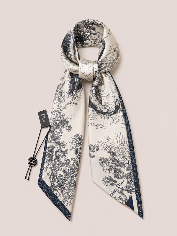 Foulard Satin Toile Ivory