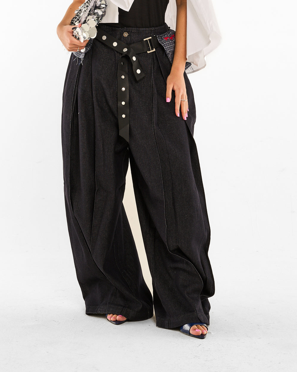 Pantalone Denim Belt