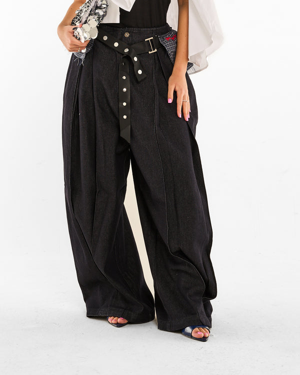 Pantalone Denim Belt