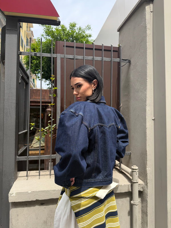 Giacca Denim Sculpted