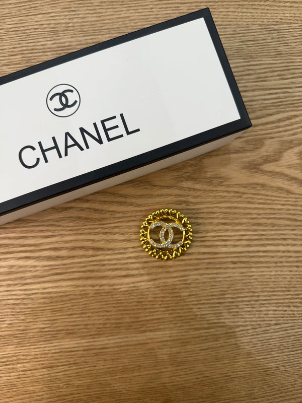 Spilla chanel cuori e strass