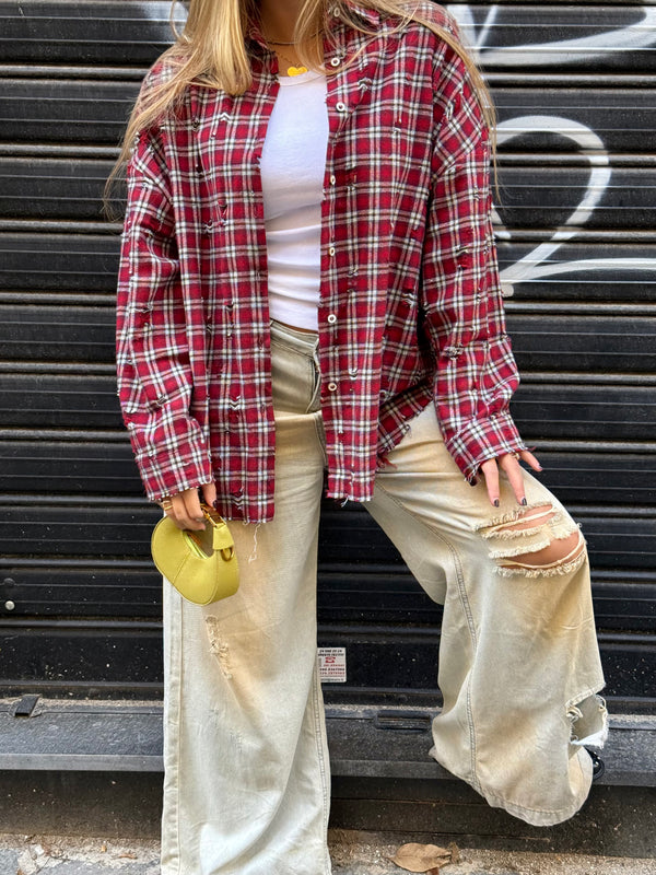 Camicia Quadri con Rotture