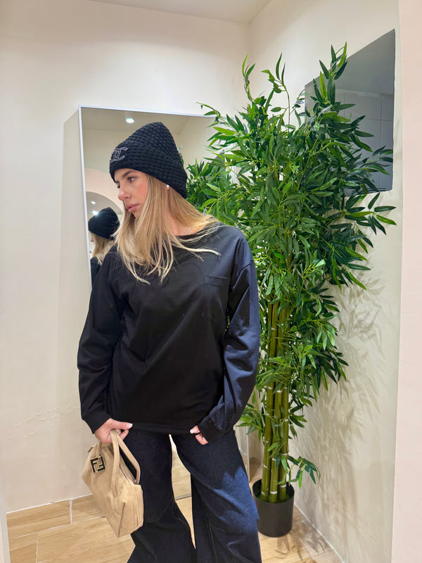 Maglia overside manica lunga