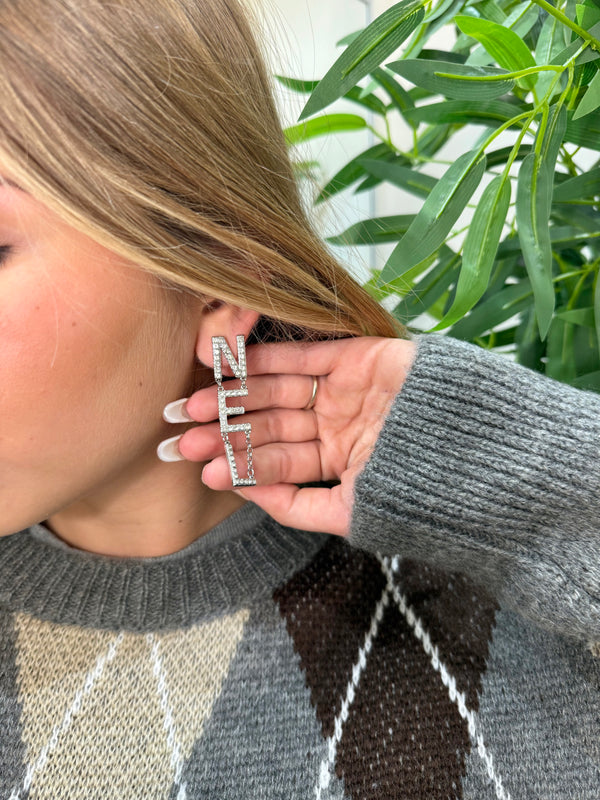 Orecchini chanel pendenti argento