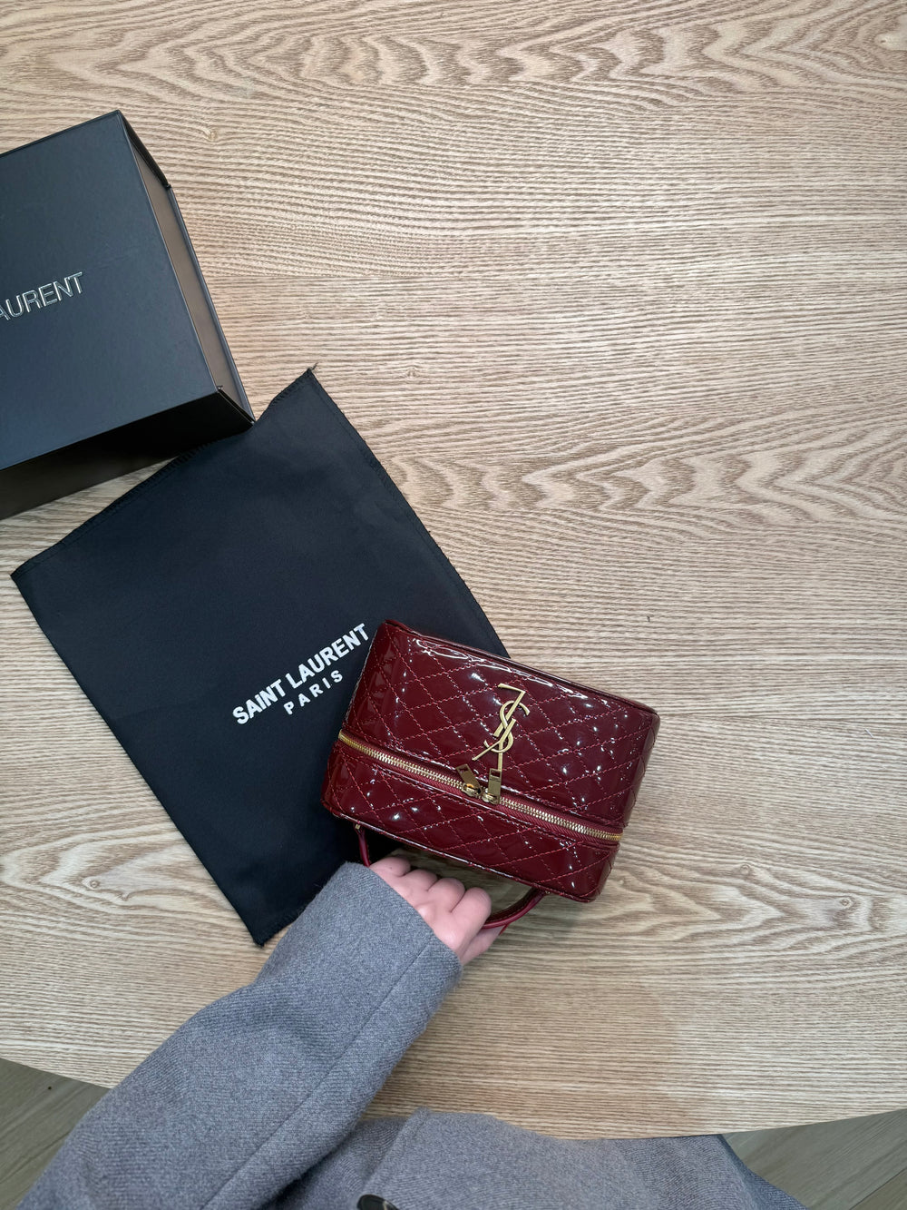 Bag ysl vernice bordeaux