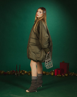 Bomber oversize Arya verde