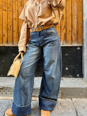 Jeans radical chic compreso di cintura