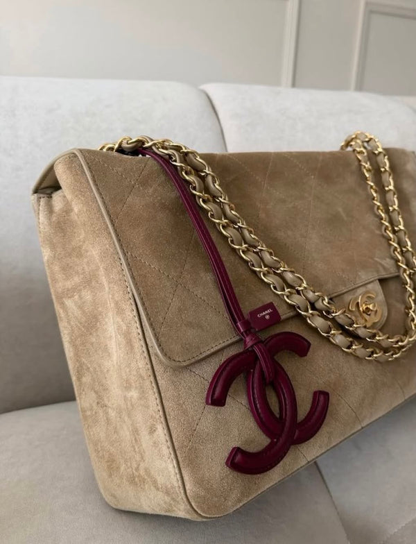 Charms cc in pelle bordeaux