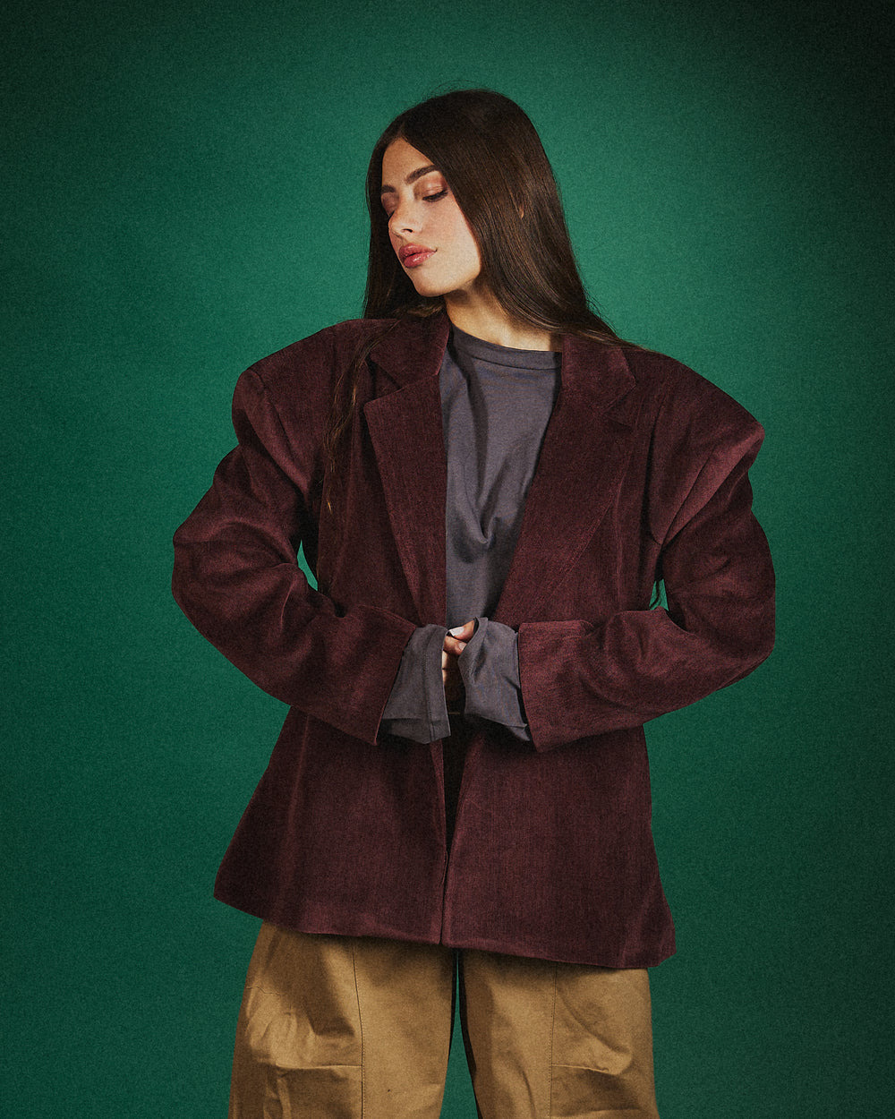 Blazer sculpt velour