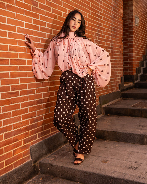 Pantalone japan pois
