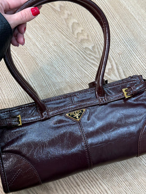 Borsa p bonnie in pelle semilucida