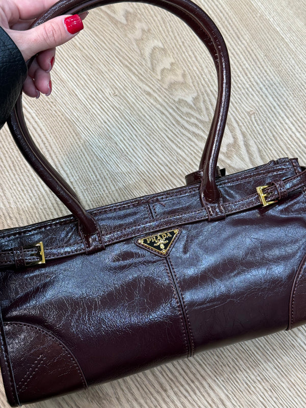 Borsa p bonnie in pelle semilucida