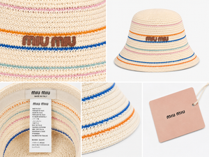 Bucket hat righe color miu
