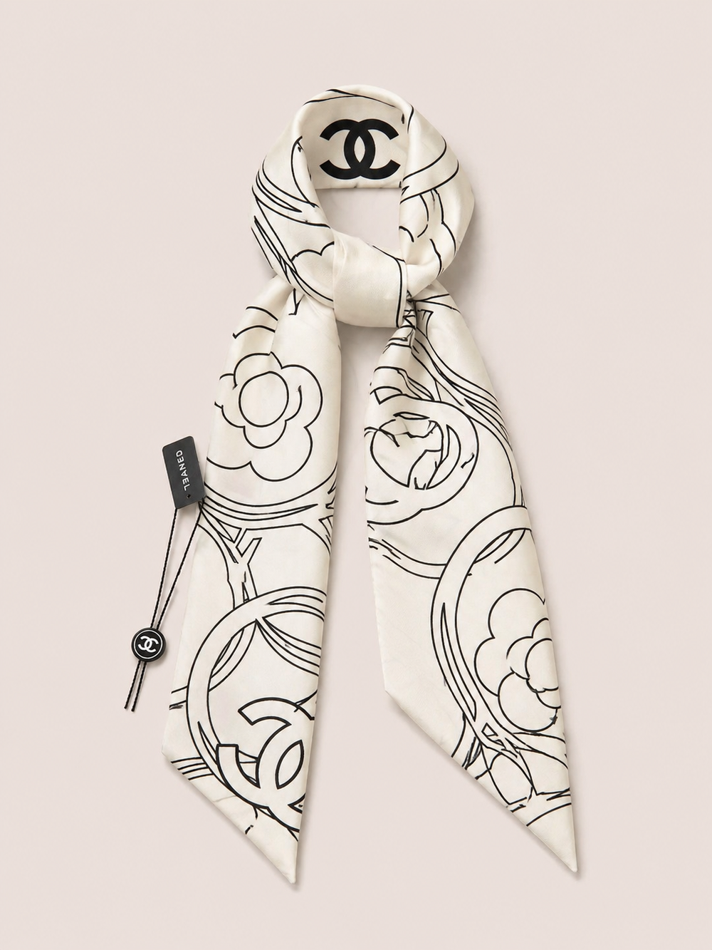 Foulard Satin Ivory Sketch Icon
