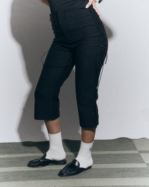 Pants Lace-up Capri