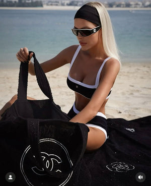 Bikini bicolor fascia cc