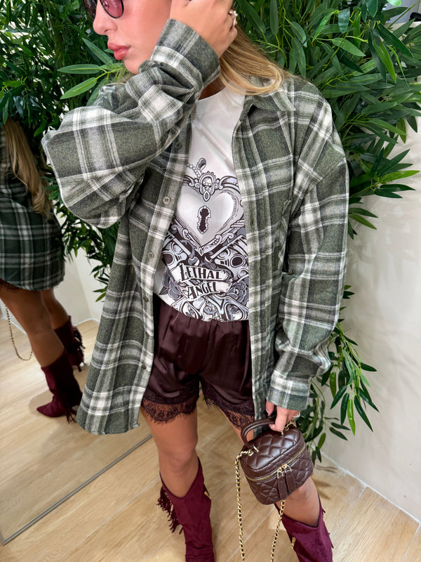 Camicia Flanella Quadri larghi