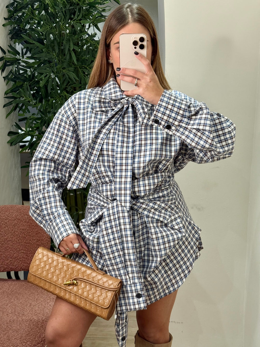 Coordinato check mate Lumina blu