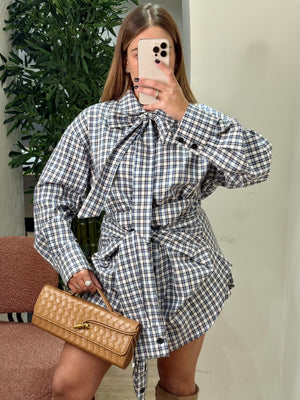 Coordinato check mate Lumina blu