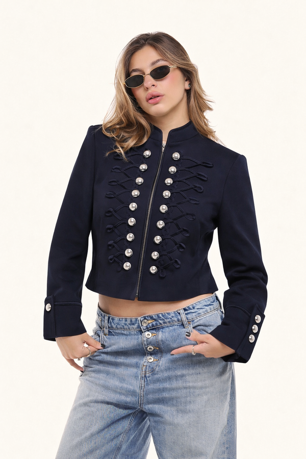 Giacca Napoleon cropped
