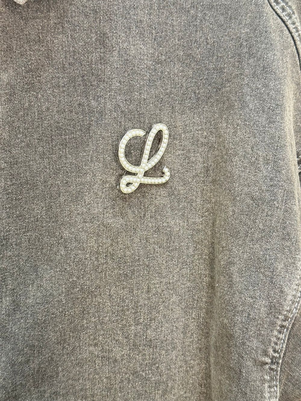 Spilla Loewe perle silver