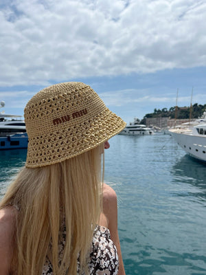 Cappello rafia miu