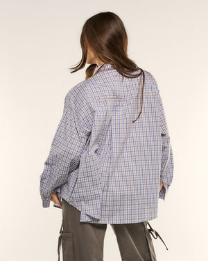 Camicia boy check spalline