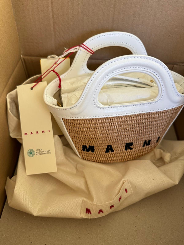 Microbag intrecci e pelle mari