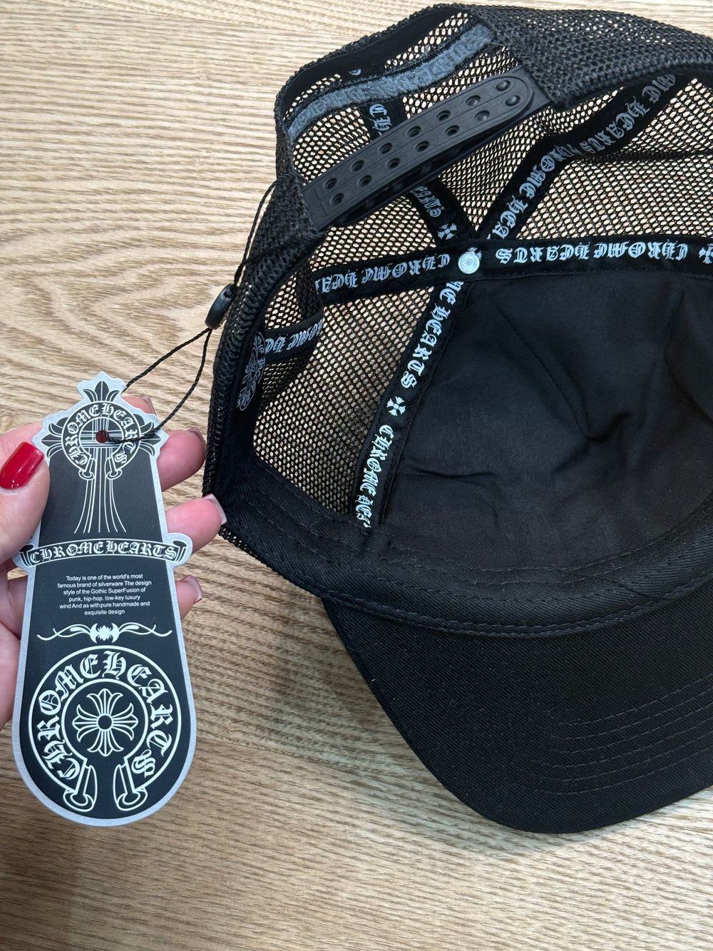 Berretto chrome nero croci bianche