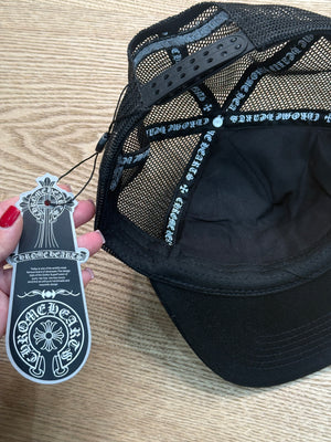 Berretto chrome nero croci bianche