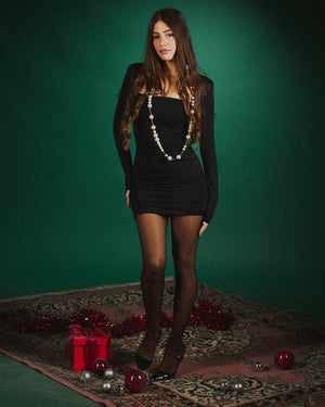 Dress mini con spalline black