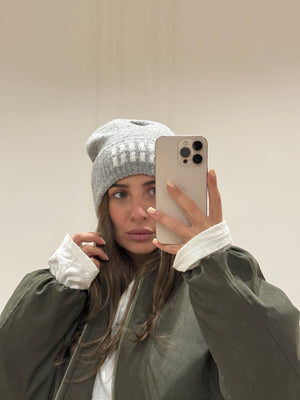 Cappello miumiu Classic grey soft