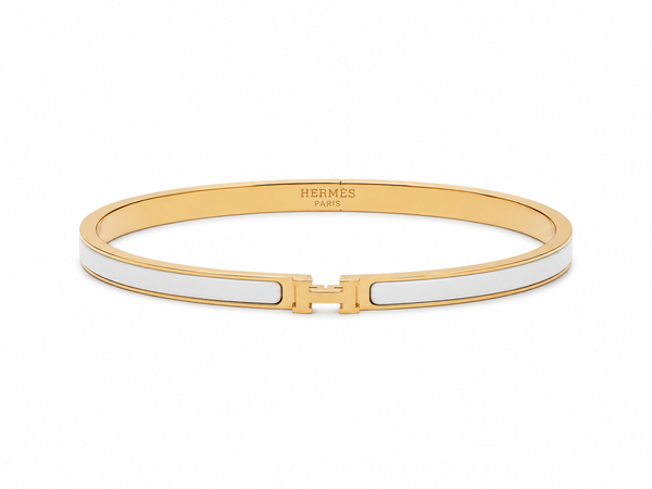 Bracciale click h “slim” perlato