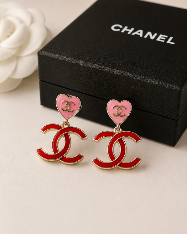 Orecchini heart cherry cc