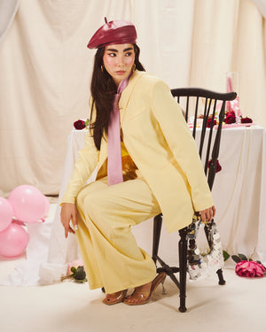 Tailleur “Crème Citron Couture”