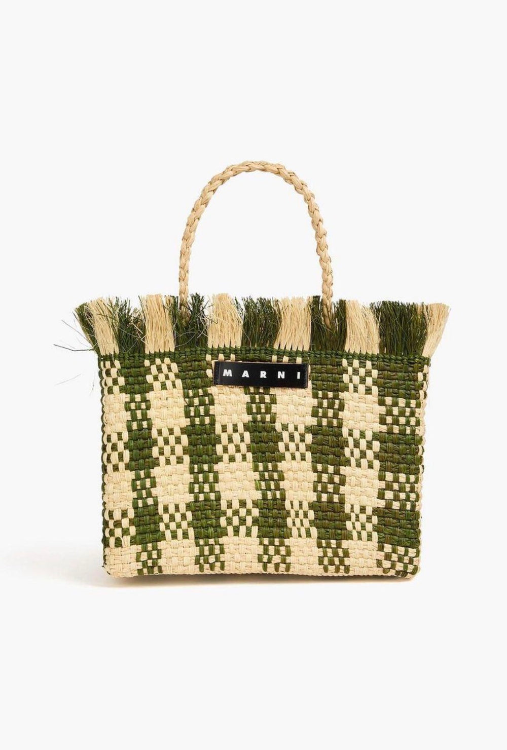 Shopper paglia e pistacchio mari