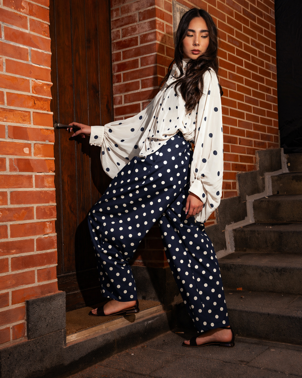 Pantalone japan pois