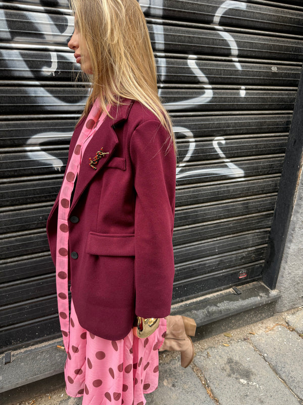 Blazer coat panno oversize