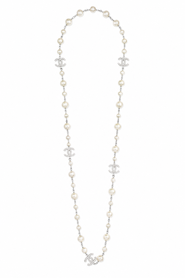 Collana extralong perle chanel