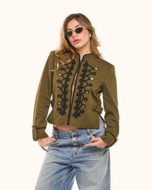 Giacca Napoleon cropped