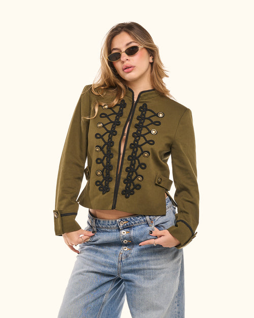 Giacca Napoleon cropped