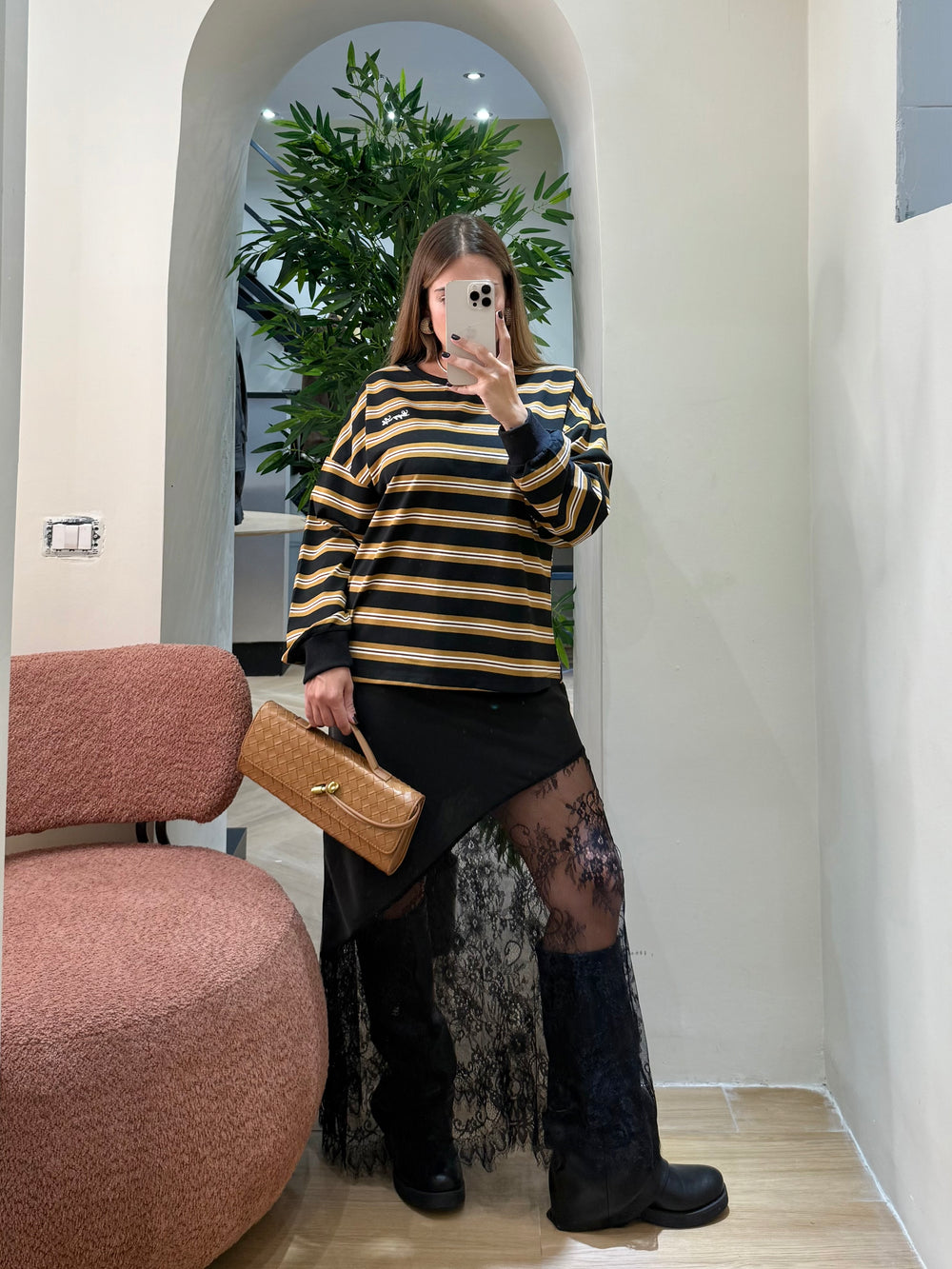 Gonna lunga pizzo trasversale