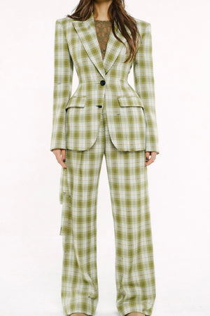 Tailleur  Olive check