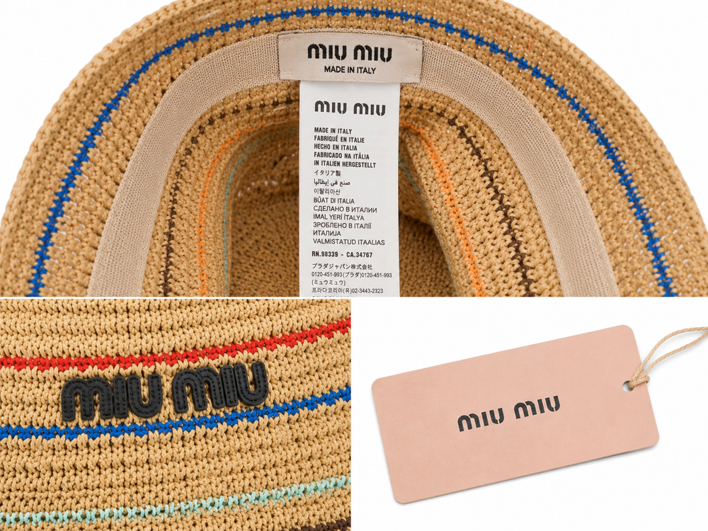 Bucket hat righe color miu