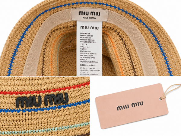Bucket hat righe color miu