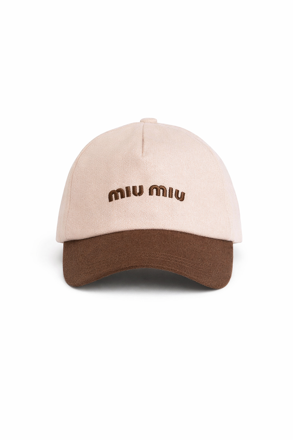 Cappello con visiera a contrasto miu