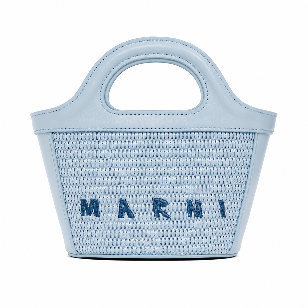 Microbag intrecci e pelle mari