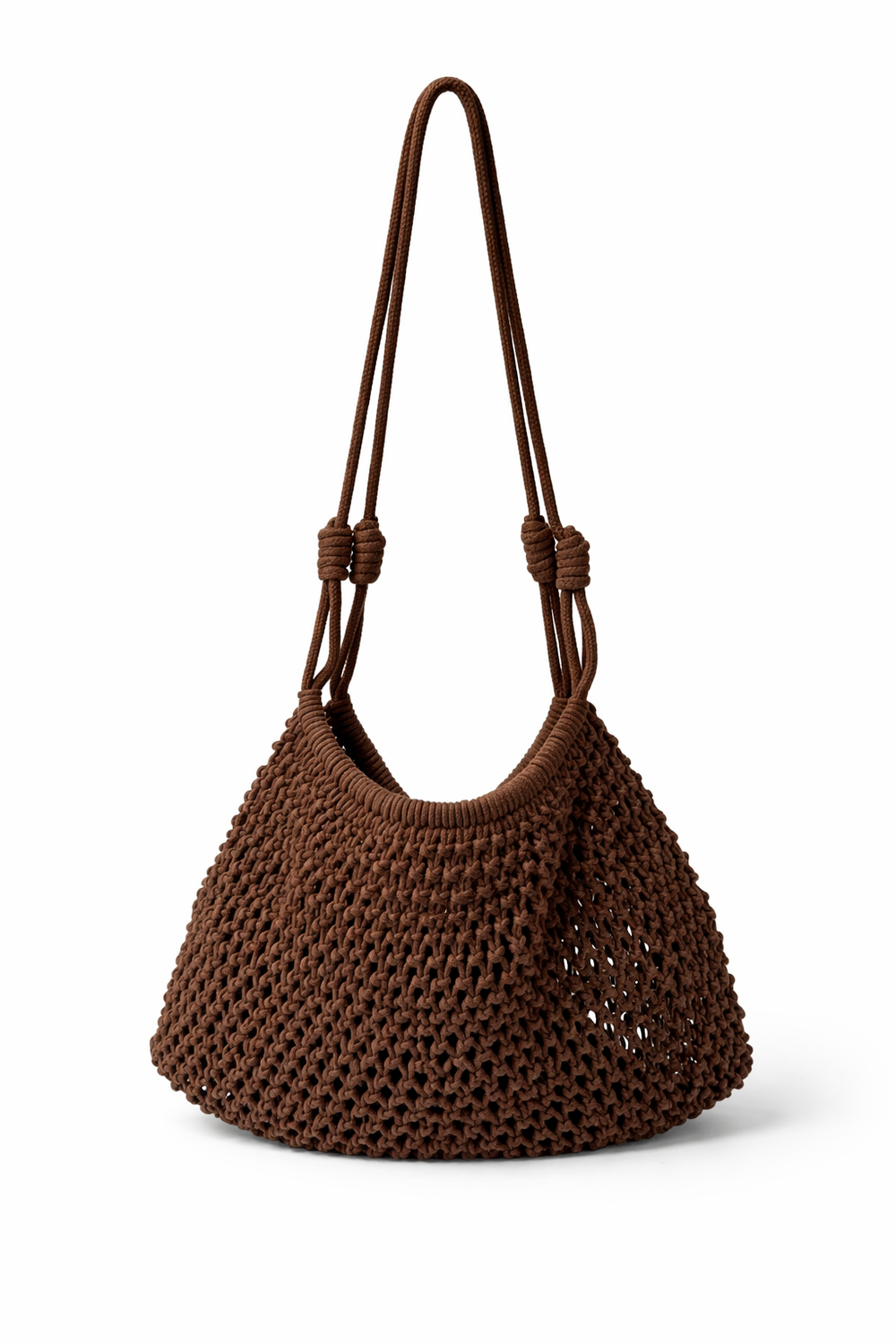 Borsa Crochet Marrone