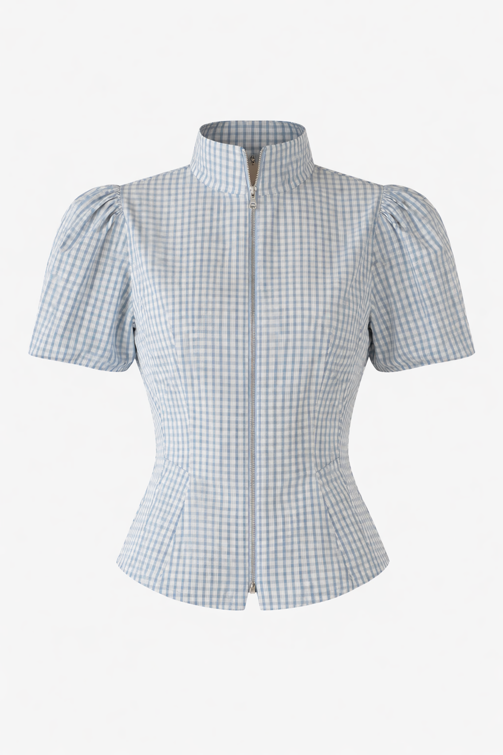 Camicia Vichy Zip lumina