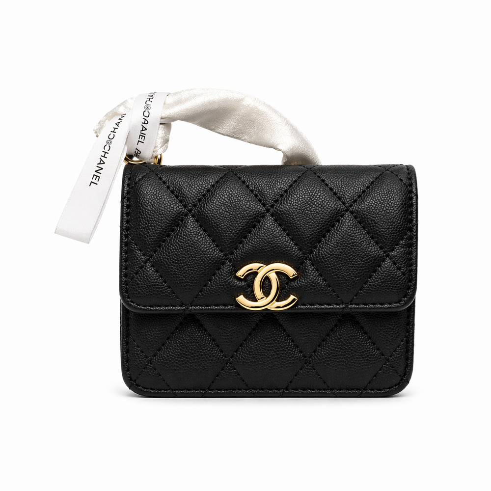 Mini Bag trapuntata nera CC